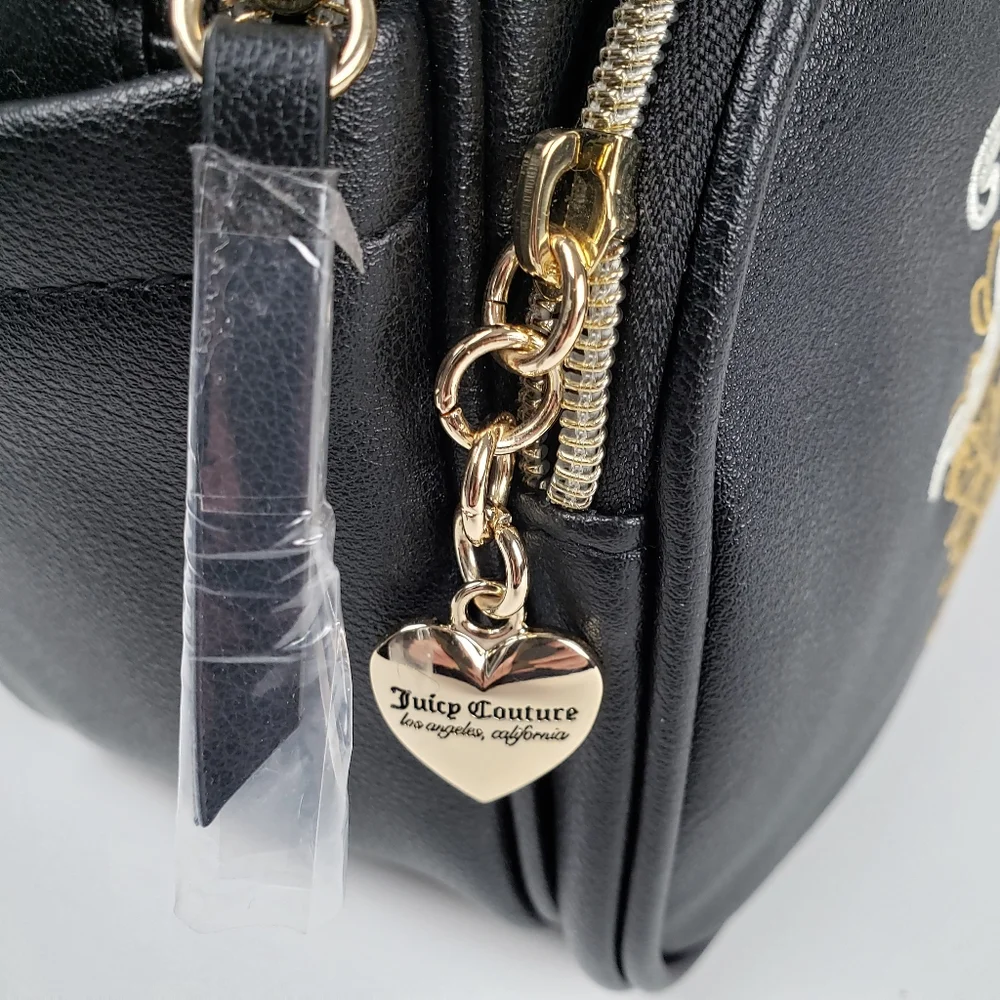 Juicy Couture Licorice Heritage Mini Backpack Crown Heart Logo